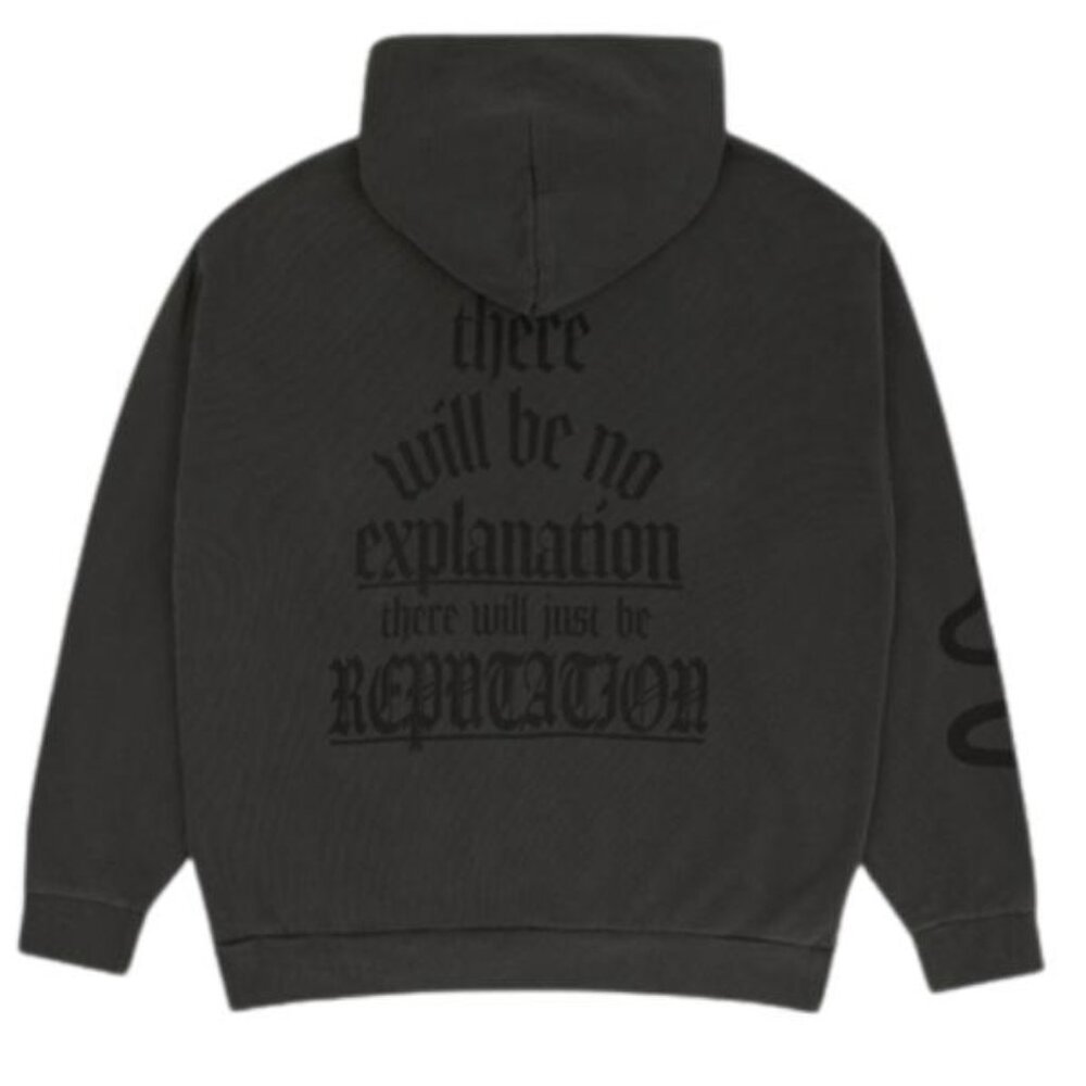 Taylor Swift -There Will Be No Explanation Just Reputation Black Hoodie - Size M
